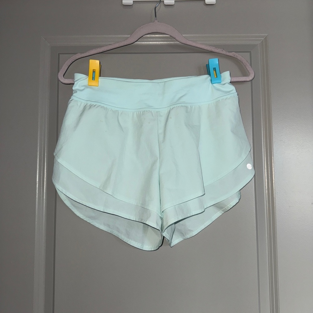Apana Women's Soft Blue Athletic Shorts